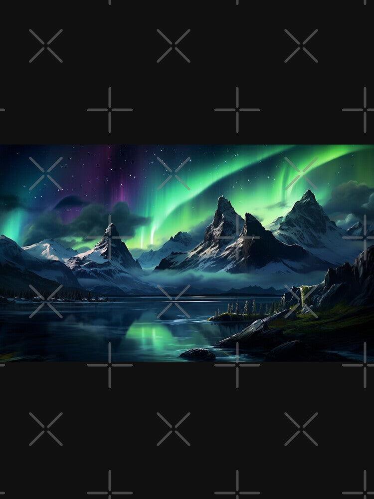 Fantasy Landscape - Aurora Dreamscape by Fantasy Masterpiece T-Shirts, Hoodie, Sweatshirt | BlankRebels.com (Image 3)