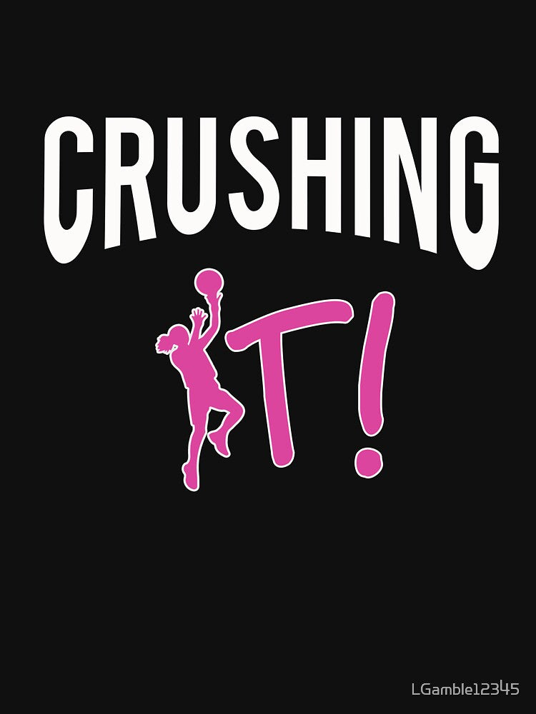 Cute Girls Crushing it Basketball Gift by LGamble12345 T-Shirts, Hoodie, Sweatshirt | BlankRebels.com (Image 3)