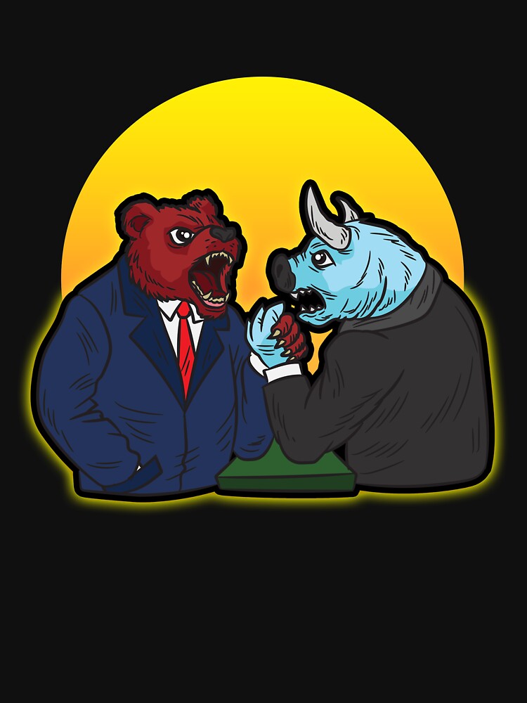Stock Market Humor Bearish Bullist Armwrestling by Moonpie90 T-Shirts, Hoodie, Sweatshirt | BlankRebels.com (Image 3)