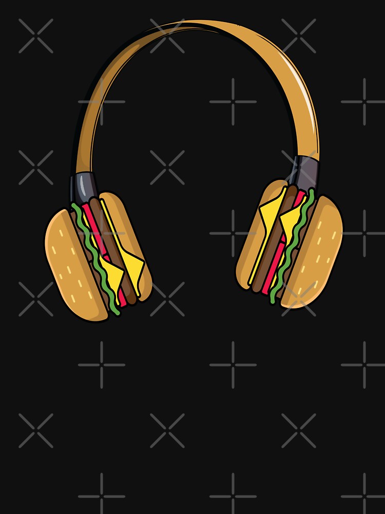 Cheese burger headphone music by Donutlovers T-Shirts, Hoodie, Sweatshirt | BlankRebels.com (Image 3)
