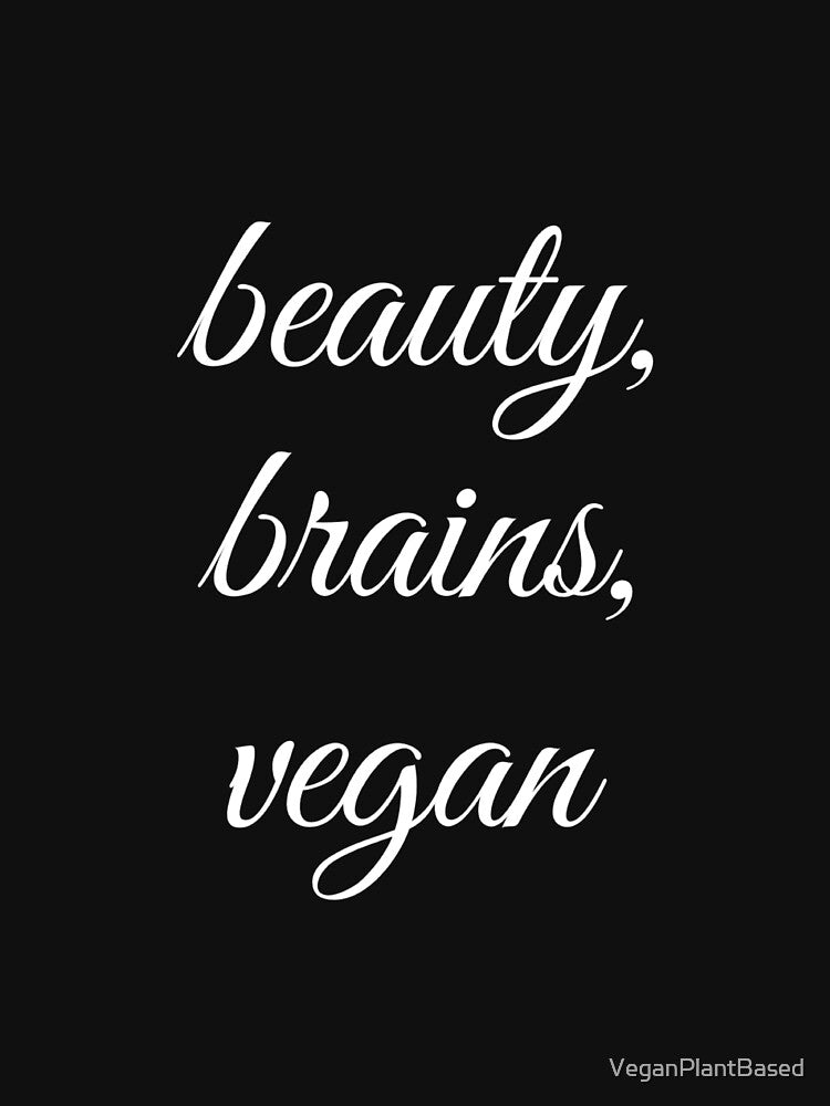 Beauty, Brains, Vegan by VeganPlantBased T-Shirts, Hoodie, Sweatshirt | BlankRebels.com (Image 3)