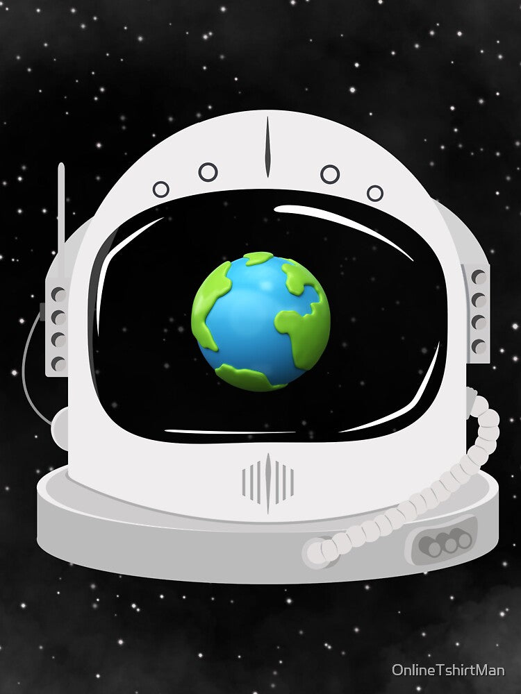 ASTRONAUT GRAPHIC EARTH HELMET DESIGN by OnlineTshirtMan T-Shirts, Hoodie, Sweatshirt | BlankRebels.com (Image 3)