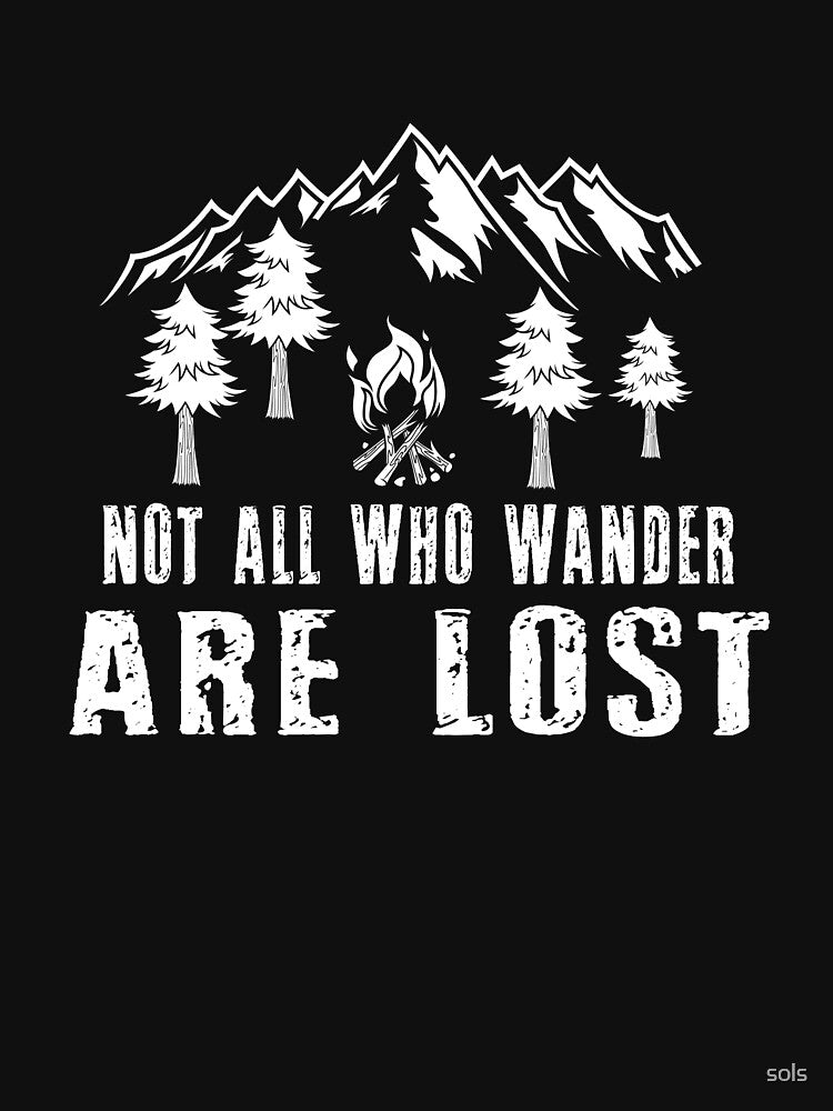 Not All who Wander Are Lost, Campfire Camping Gift- Funny Camping Shirt ,Camping Tees, Camp T shirt, Camping... (Image 3)