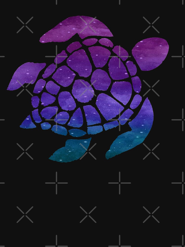 Blue Purple Teal Galaxy Turtle by Felicity-K T-Shirts, Hoodie, Sweatshirt | BlankRebels.com (Image 3)