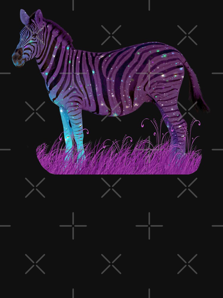 Purple Galaxy Zebra by Sarah Wainwright T-Shirts, Hoodie, Sweatshirt | BlankRebels.com (Image 3)