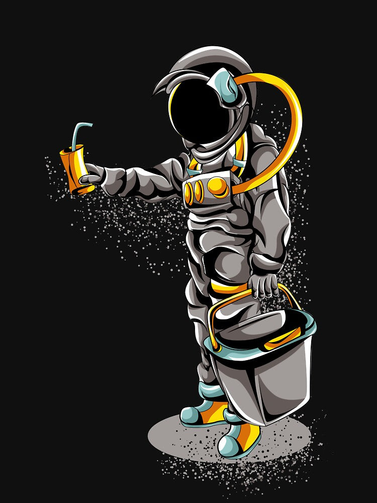 astronaut selling drinks in space by buzwin T-Shirts, Hoodie, Sweatshirt | BlankRebels.com (Image 3)