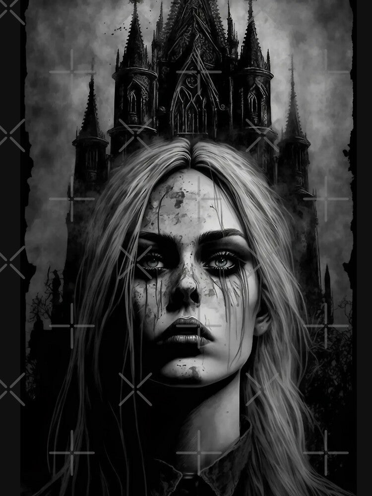 Gothic Art - Dark Mysterious Gothic Woman Horror by ZickDezine T-Shirts, Hoodie, Sweatshirt | BlankRebels.com (Image 3)