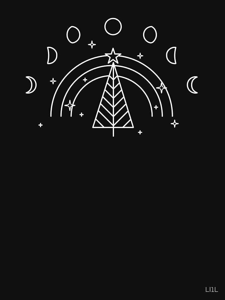 Christmas Tree Cookie Moon Phases Rainbow by LI1L T-Shirts, Hoodie, Sweatshirt | BlankRebels.com (Image 3)