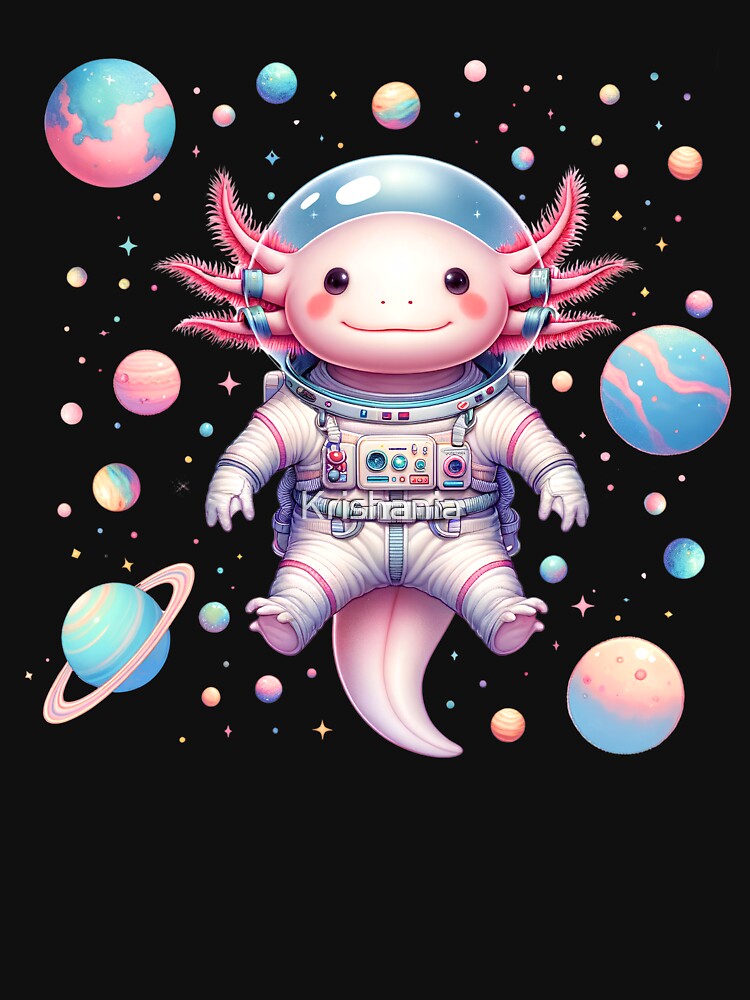 Cute Axolotl Space Galaxy Pastel Goth Aesthetic by Kimberley King Art  King Art T-Shirts, Hoodie, Sweatshirt (Image 3)