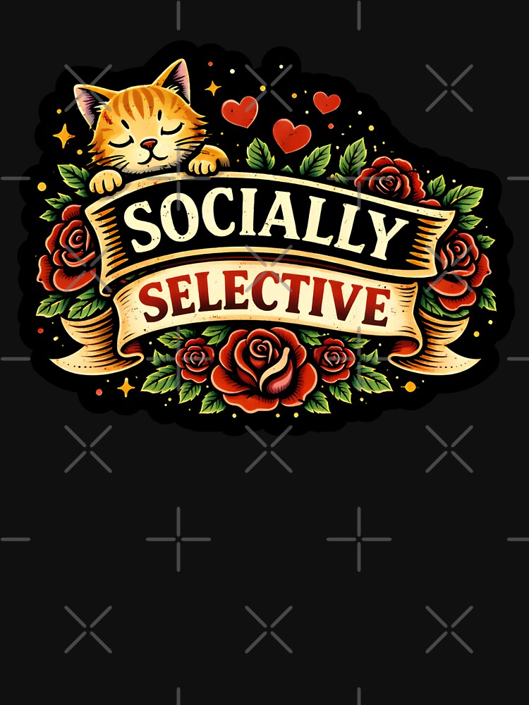Socially Selective Funny Introvert by DemureArtsy T-Shirts, Hoodie, Sweatshirt | BlankRebels.com (Image 3)