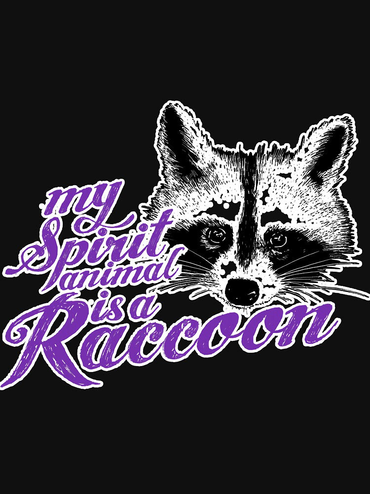 Rebel Raccoon My Spirit Animal Is A by SkyCloudBlue T-Shirts, Hoodie, Sweatshirt | BlankRebels.com (Image 3)