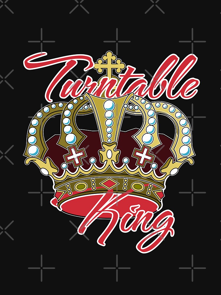Turntable King & Crown - Red - by onjcdesign T-Shirts, Hoodie, Sweatshirt | BlankRebels.com (Image 3)