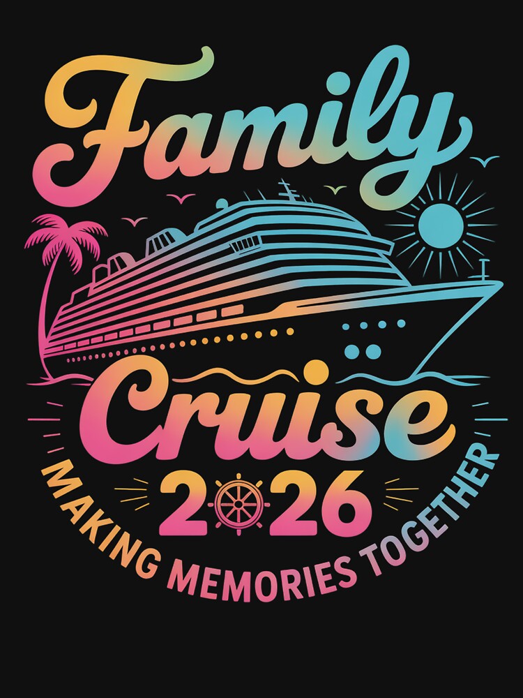 Family Cruise 2026 Summer Vacation Matching Family Cruise by NewIdeasSArt T-Shirts, Hoodie, Sweatshirt (Image 3)