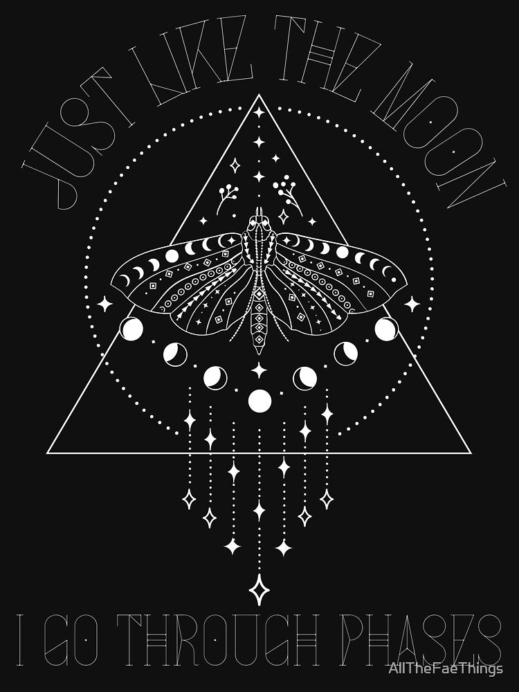 Just Like The Moon I Go Through Phases by AllTheFaeThings T-Shirts, Hoodie, Sweatshirt | BlankRebels.com (Image 3)