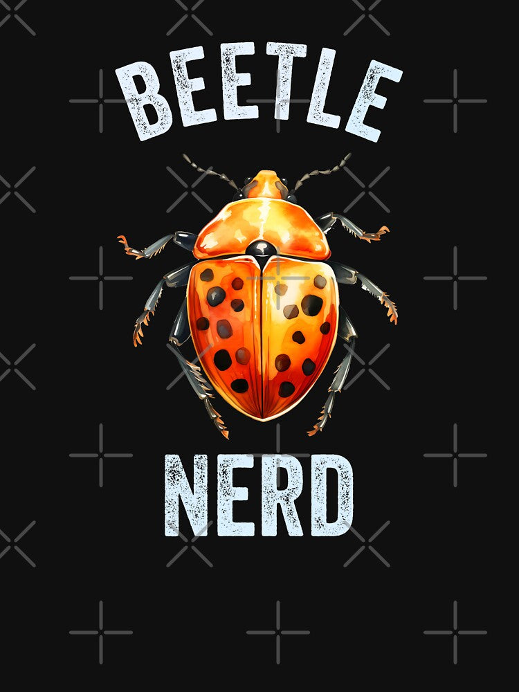 Beetle Nerd Orange & Black Watercolor Beetle by Zurickdesigns T-Shirts, Hoodie, Sweatshirt | BlankRebels.com (Image 3)