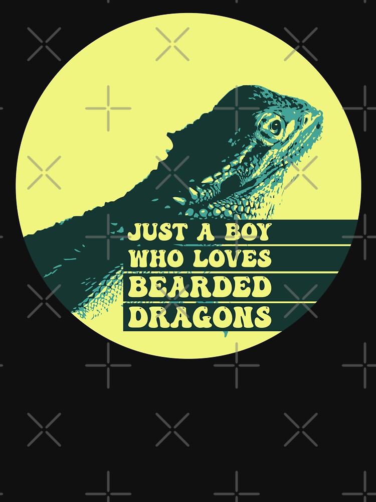 Just A Boy Who Loves Bearded Dragons | Bearded Dragon by Blazing-Art T-Shirts, Hoodie, Sweatshirt | BlankRebels.com (Image 3)
