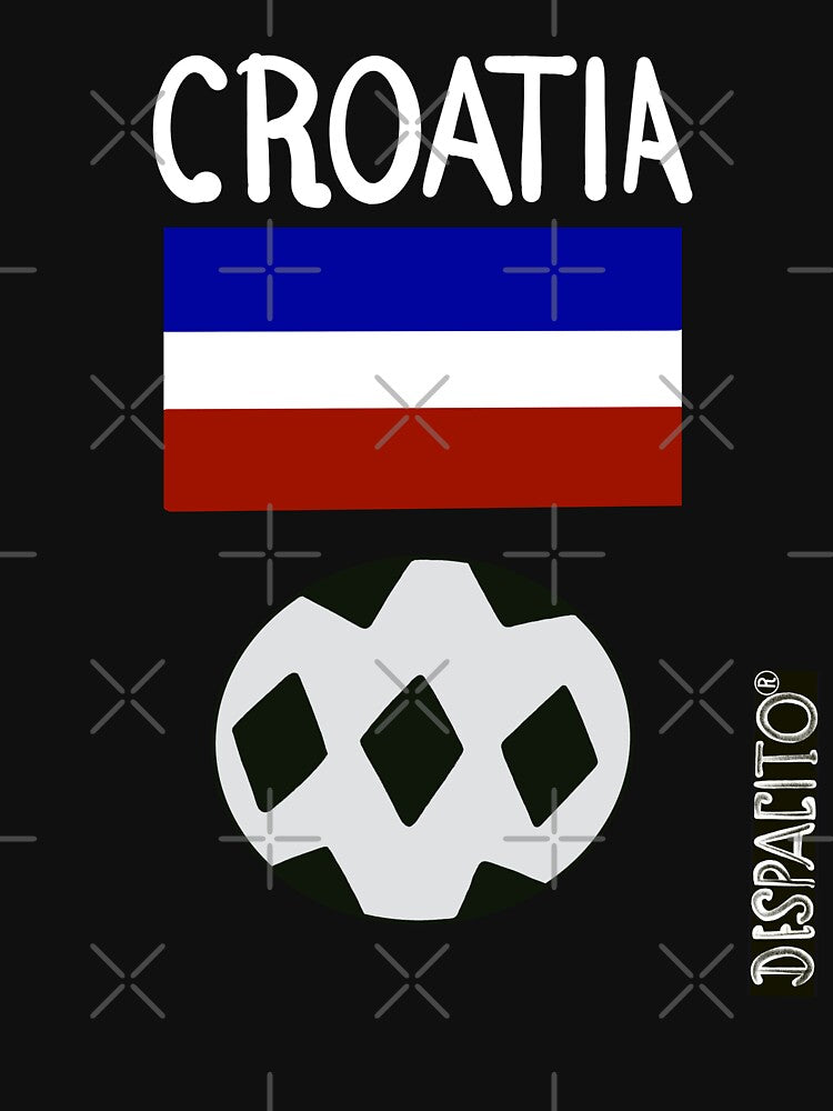 Despacito® Croatia Flag Black White Ball Design Text by DespacitoBrand
