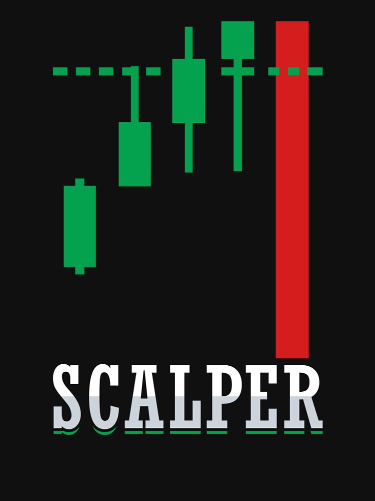 Scalper – Stock Market Trader Quote T-Shirt | Investing Psychology Meme | Day Trading Scalper Design by... (Image 2)