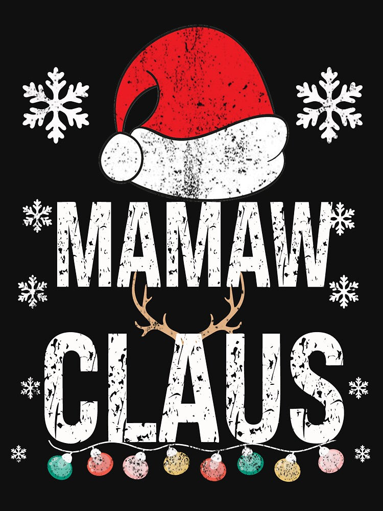 Mamaw Claus Family Matching Xmas Light Funny Christmas Pajama by ZANNIX T-Shirts, Hoodie, Sweatshirt (Image 3)