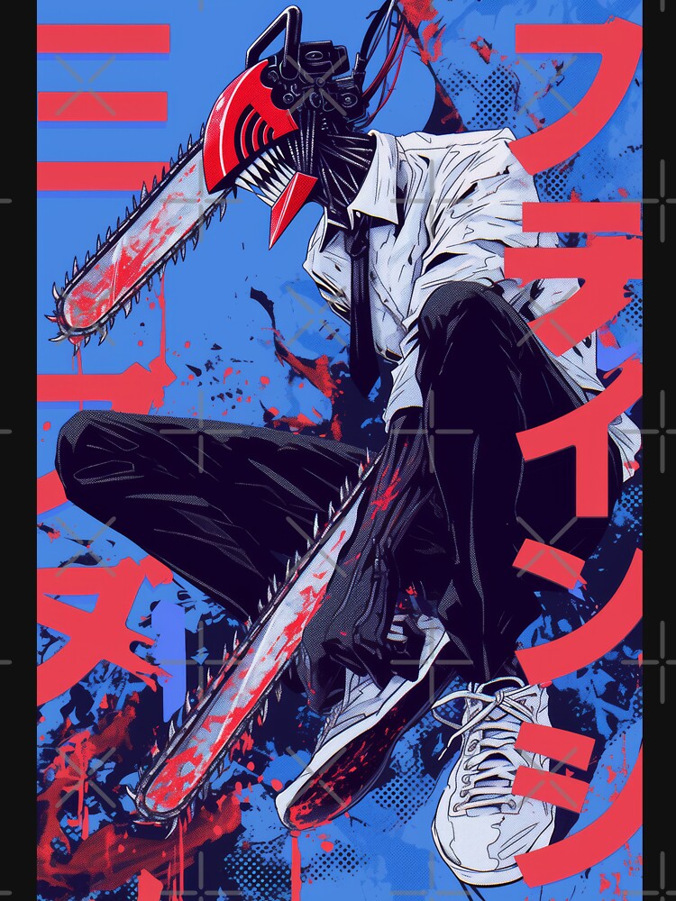 Chainsaw Man Thunder Blue Kicks by AnimeArsenalPrints T-Shirts, Hoodie, Sweatshirt | BlankRebels.com (Image 3)