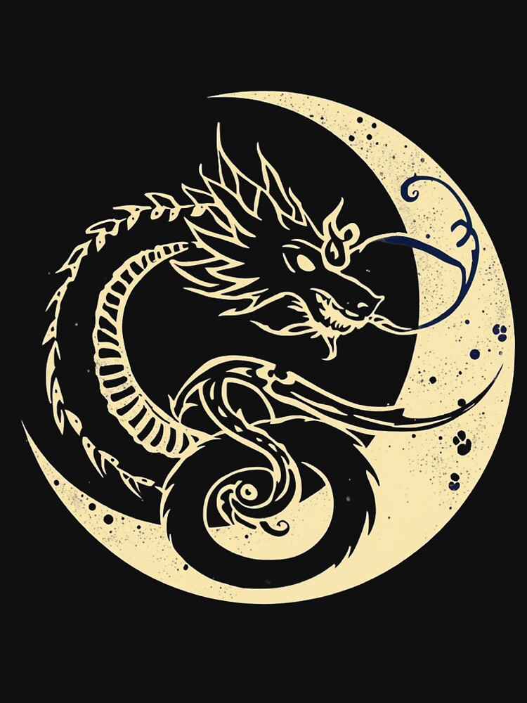 Dragon of the Crescent Moon – Ethereal Mythic Design by Nuve-ra T-Shirts, Hoodie, Sweatshirt | BlankRebels.com (Image 3)