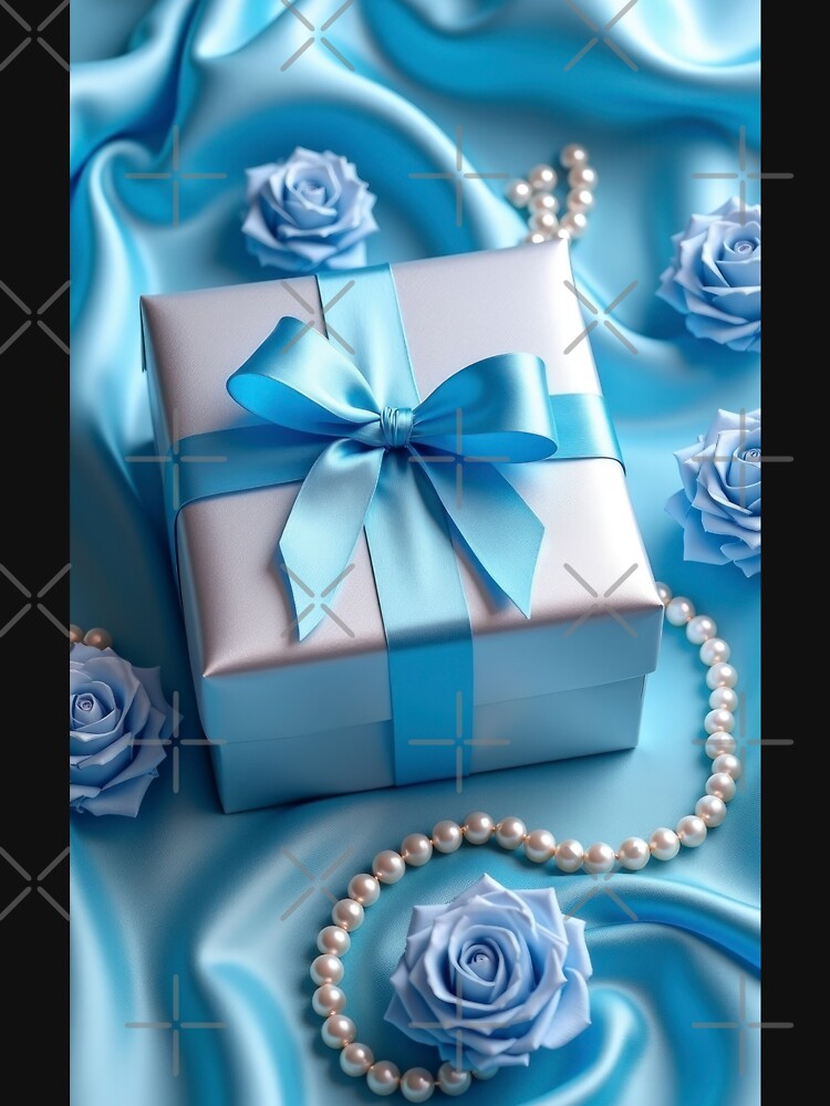 Valentines Day  blue gift with roses ,valentine art,valentine design by Expressions-Sel T-Shirts, Hoodie,... (Image 3)