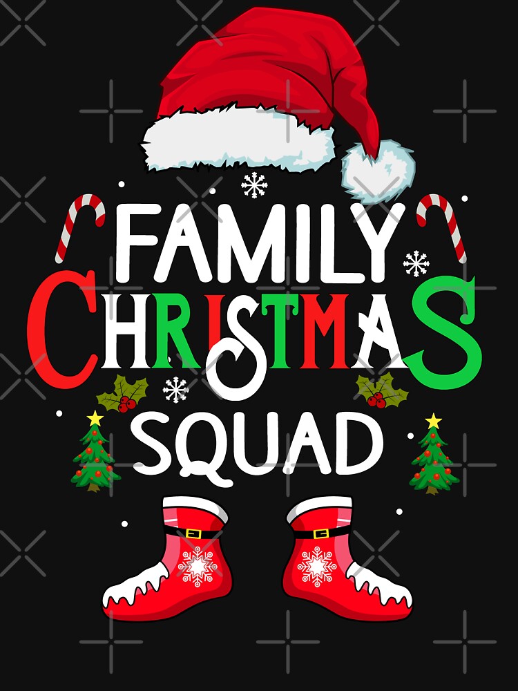 family christmas squad shirt, funny matching christmas 2023 crew xmas shirt by ZAIN JAMAL Hoodie, Sweatshirt (Image 3)
