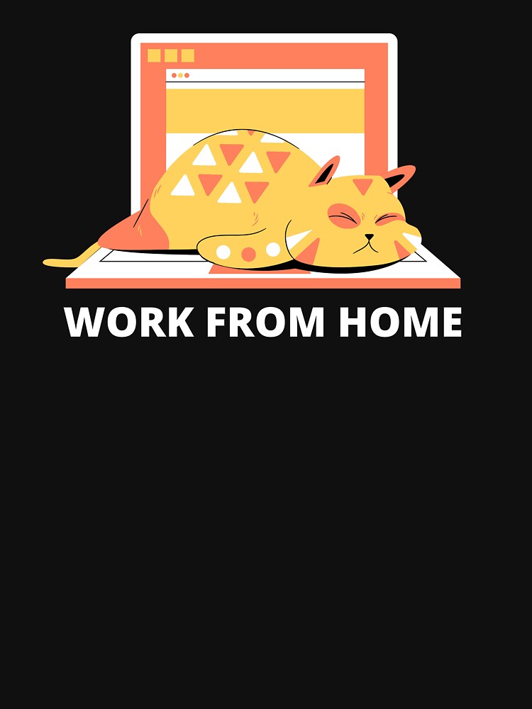 Work From Home Cat by Kokumber Creations