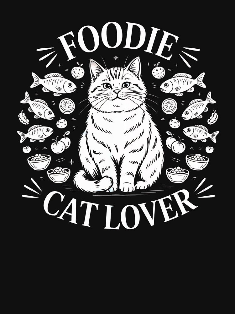 Foodie Cat Lover Cute Chunky Cat by MadCatPrints T-Shirts, Hoodie, Sweatshirt | BlankRebels.com (Image 3)