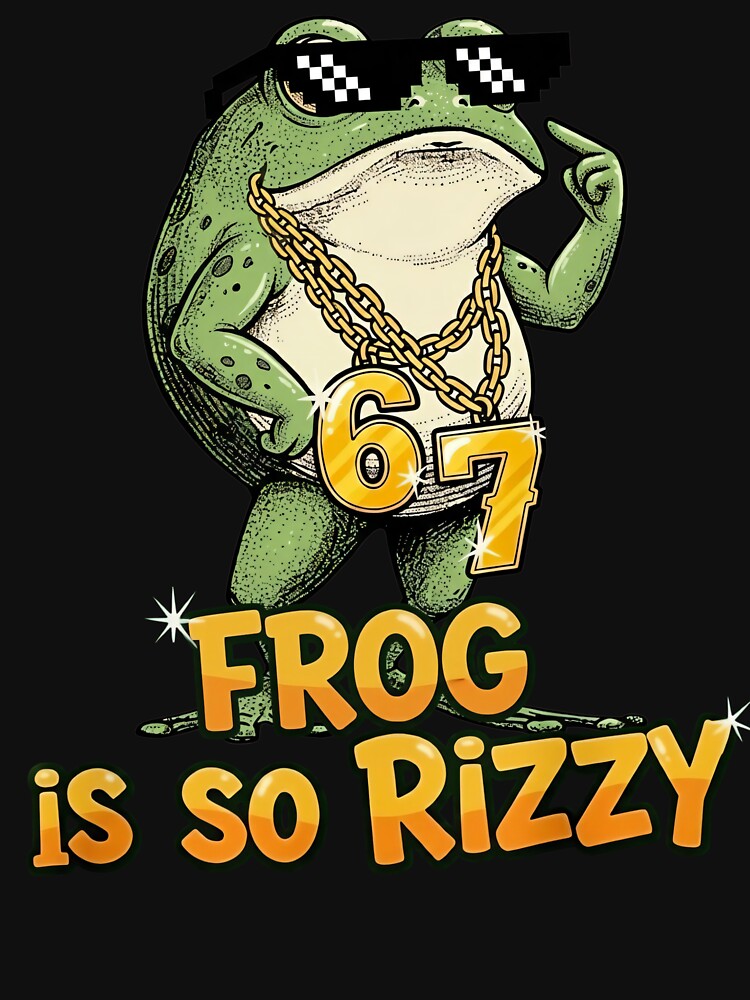 67 6 7 Rizz Frog Meme Gangsta T-Shirts, Hoodie, Sweatshirt