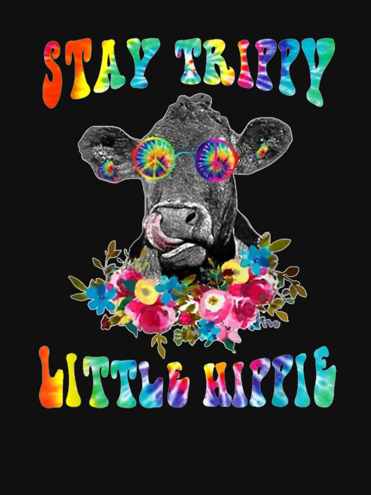 Stay Trippy Little Hippie Cow Kids by tashiav T-Shirts, Hoodie, Sweatshirt | BlankRebels.com (Image 3)