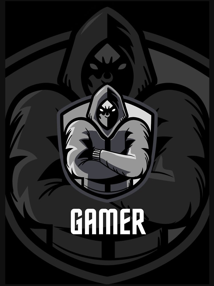 Gamer Black And White Design by derendesign T-Shirts, Hoodie, Sweatshirt | BlankRebels.com (Image 3)