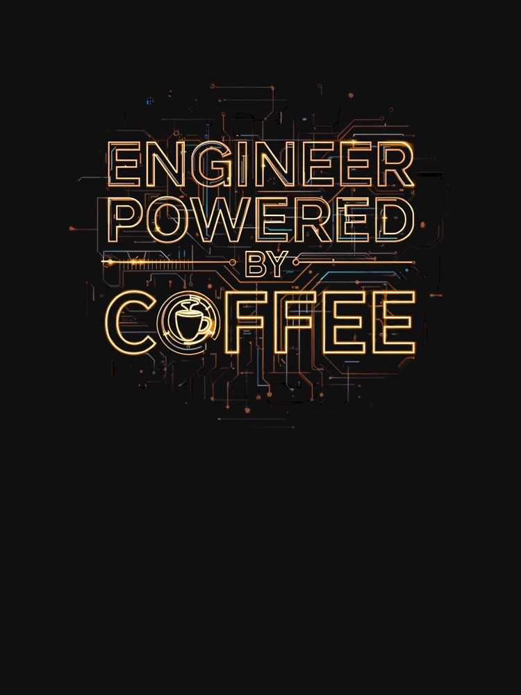Engineer powered by coffee- coffee loverful design- Caffeine engineers by Happyhoo1 T-Shirts, Hoodie, Sweatshirt (Image 3)