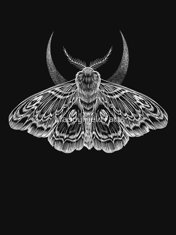 White celestial moth by MaddyFieldTatts T-Shirts, Hoodie, Sweatshirt | BlankRebels.com (Image 3)