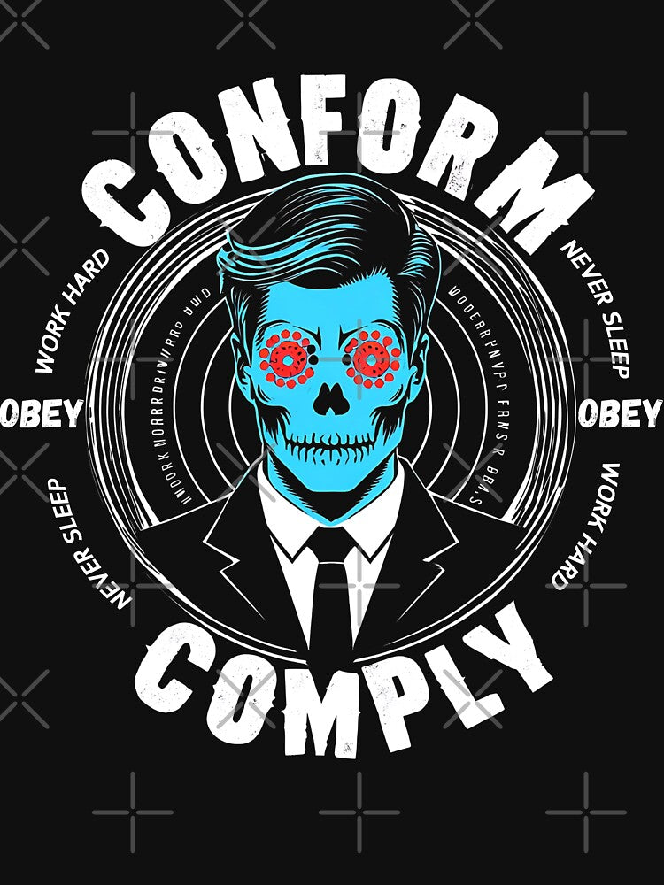 Obey Hoodie Comply Conform Watch TV Funny T-shirt by Christian  Clothing Sweatshirt | BlankRebels.com (Image 3)