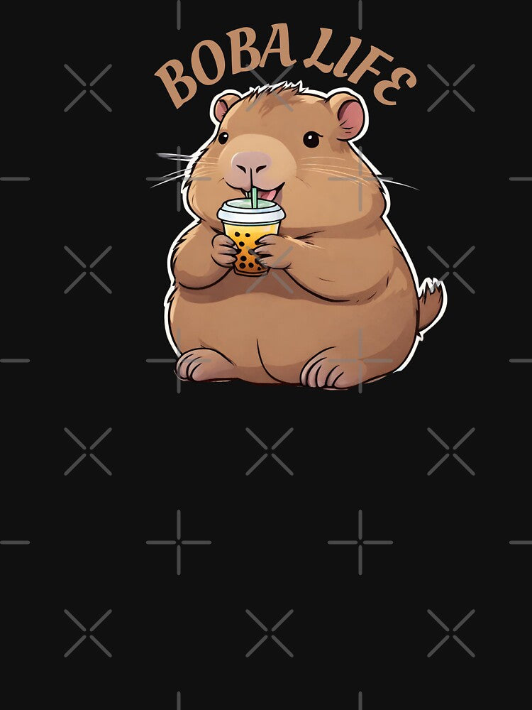 Cute Bubble Tea Lover capabara by Artistusha T-Shirts, Hoodie, Sweatshirt | BlankRebels.com (Image 3)