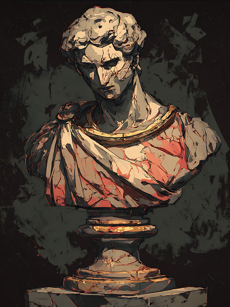 Dark Academia: Classical Roman Bust by bapupa T-Shirts, Hoodie, Sweatshirt | BlankRebels.com (Image 3)