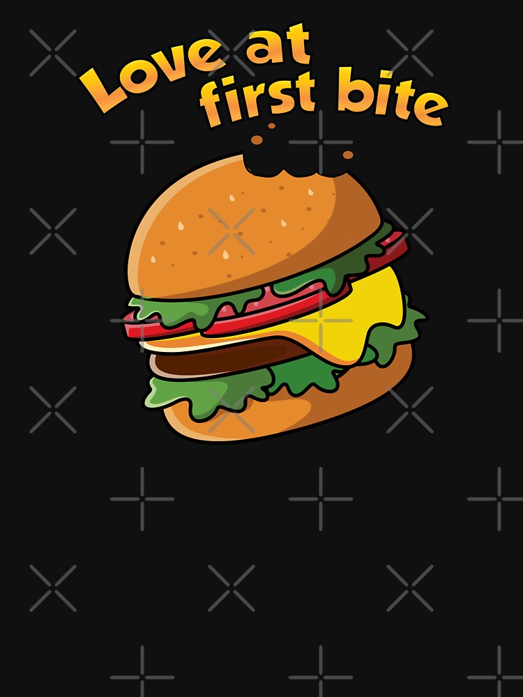 Love at first bite cheese burger by Donutlovers T-Shirts, Hoodie, Sweatshirt | BlankRebels.com (Image 3)