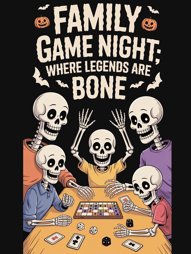 Family Game Night Skeleton Squad by SpeakingPrint2 T-Shirts, Hoodie, Sweatshirt | BlankRebels.com (Image 3)