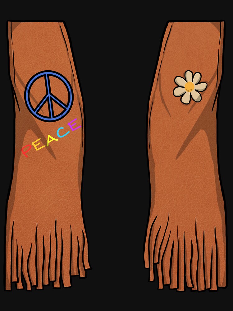 Hippie Costume Hippie Peace Halloween Hippie Costume Gear by DynamicDesign T-Shirts, Hoodie, Sweatshirt (Image 3)