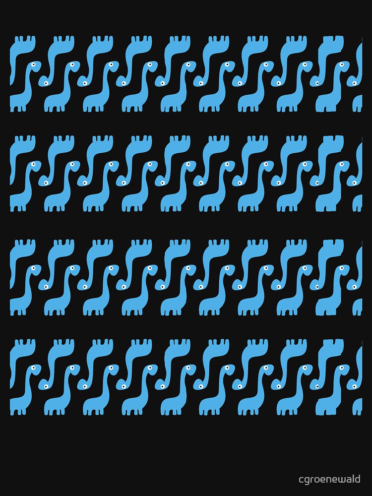 Cute Blue Dinosaur Pattern by cgroenewald T-Shirts, Hoodie, Sweatshirt | BlankRebels.com (Image 3)