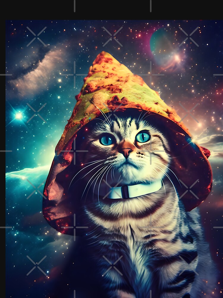 Galaxy Taco Sandwich Cat with Hat by Artyselley T-Shirts, Hoodie, Sweatshirt | BlankRebels.com (Image 3)