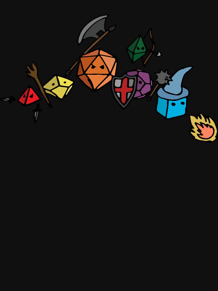 Dice Party - Sketch Version by LEVICAMACHO T-Shirts, Hoodie, Sweatshirt | BlankRebels.com (Image 3)