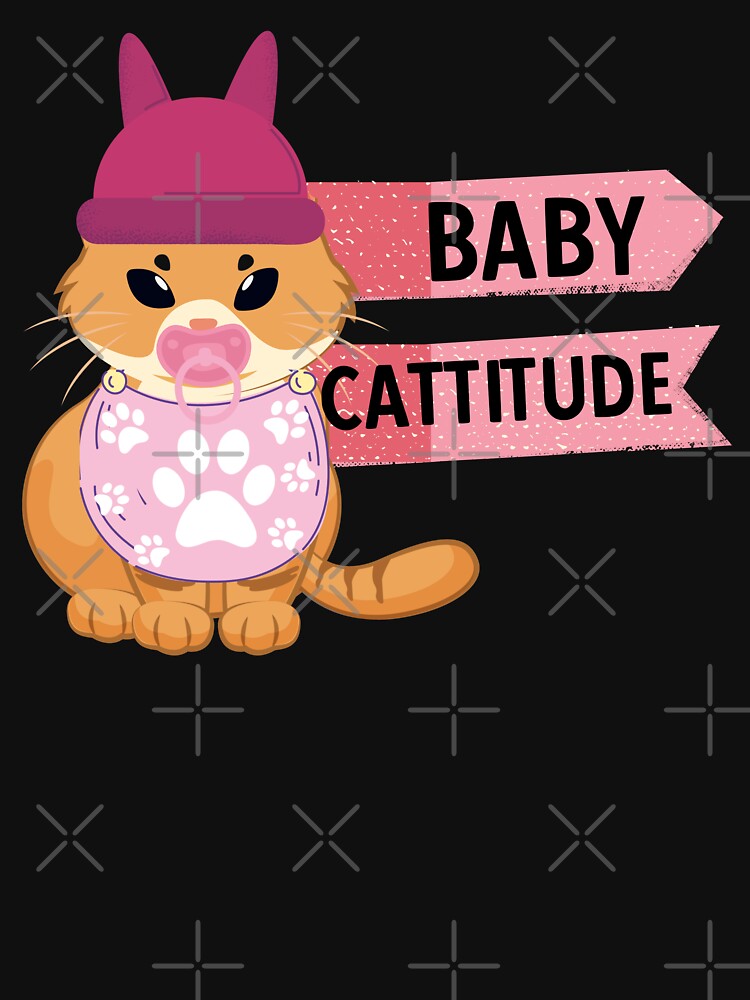 BABY CATTITUDE - Funny Cat Pictures with cat sayings and captions by FunnyCatsFam T-Shirts, Hoodie, Sweatshirt (Image 3)
