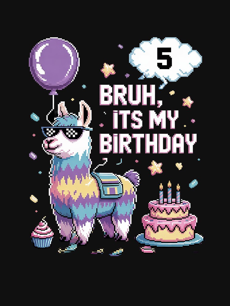 Bruh Its My Birthday Llama Pinata Boy Girl Family Party Bday 73 by MarkLeedsArt T-Shirts, Hoodie, Sweatshirt (Image 3)