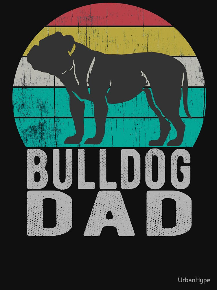 Vintage Bulldog Dad Retro Dog Animal Owner by UrbanHype T-Shirts, Hoodie, Sweatshirt | BlankRebels.com (Image 3)
