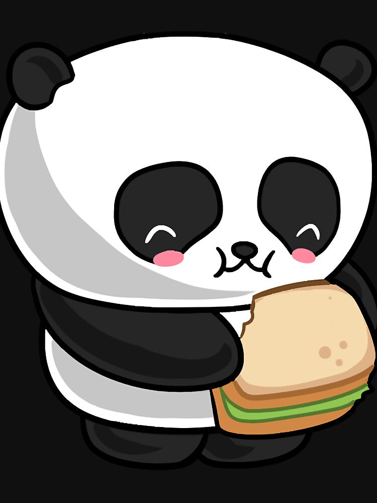 Kawaii panda eating by mero217 T-Shirts, Hoodie, Sweatshirt | BlankRebels.com (Image 3)
