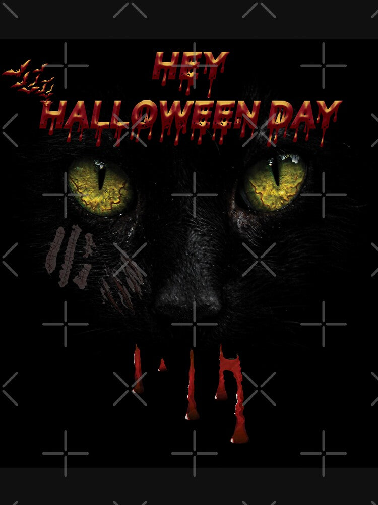 Black Cat Says Hey in Halloween Day by Mr-true-design T-Shirts, Hoodie, Sweatshirt | BlankRebels.com (Image 3)