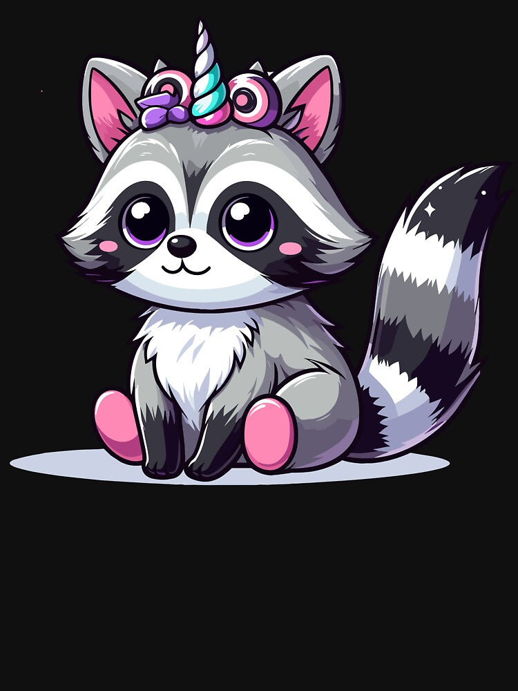 Raccoon Unicorn - Raccoonicorn by Kawaii-n-Spice T-Shirts, Hoodie, Sweatshirt | BlankRebels.com (Image 3)