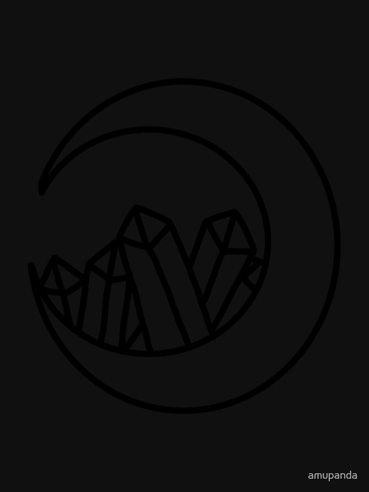 Crystal moon lineart by amupanda T-Shirts, Hoodie, Sweatshirt | BlankRebels.com (Image 3)